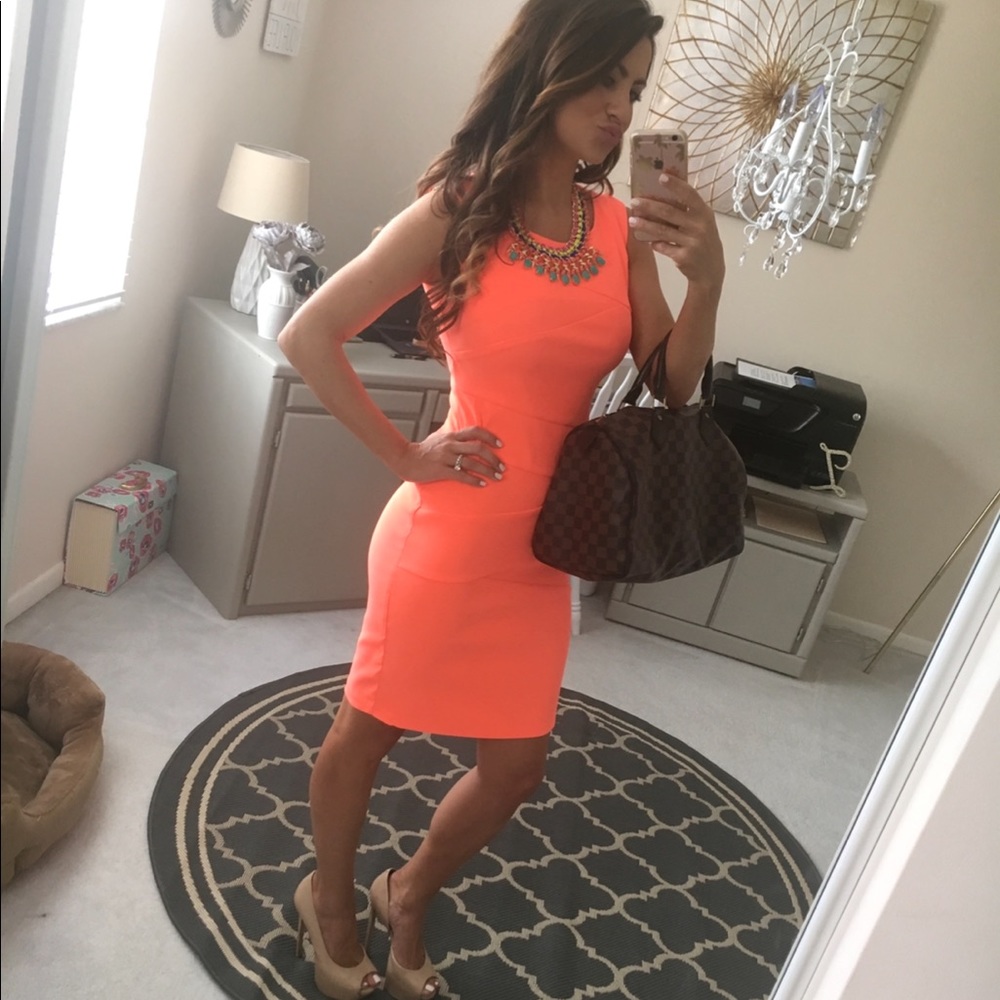 NEON Orange Dress - Size 2